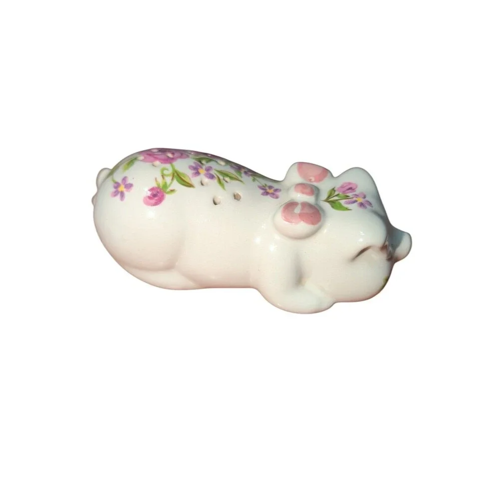 Avon Porcelain Sleeping Pig Potpourri Holder 1978 Ceramarte Brazil